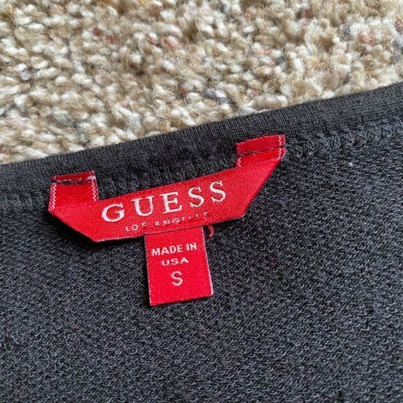 Guess Dress Black Distressed Womens Size Small - Picture 8 of 9